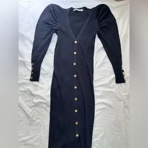 Zara | Dresses | Zara Ribbed Button Down Midi Dress | Poshmark